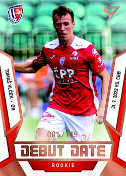 Tomas Vlcek Pardubice SportZoo FORTUNA:LIGA 2022/23 2. serie Debut Date Rookie /149 #DR-18